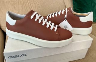 Geox Velletri T41 Marrón/Blanco Zapatillas Nuevas