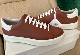 Geox Velletri T41 Marrón/Blanco Zapatillas Nuevas