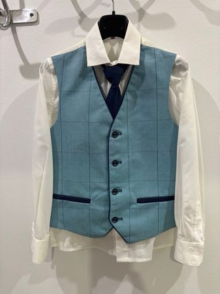 Traje comunión niño azul