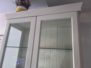 Vitrina Blanca Liatrop Cristal