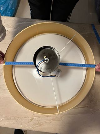 Lámpara de techo tela y metal