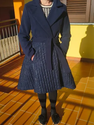 Cappotto donna blu
