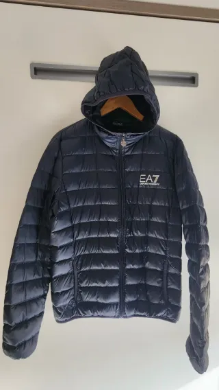 Chaqueta Emporio Armani Azul Plumas, ligera, M-L