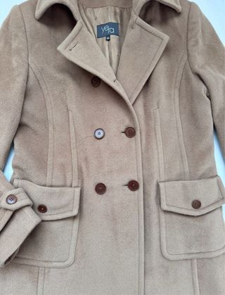 Abrigo Yera Lana Marrón El Corte Inglés