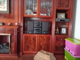 Radiocadena Aiwa Plata y Madera