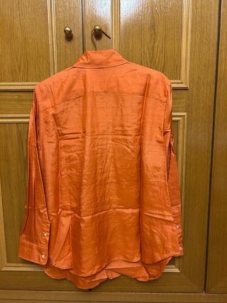 Blusa Lauren Ralph Lauren Seda Naranja Talla 1X
