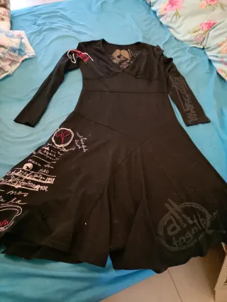 Vestido Estilo Desigual Talla Única