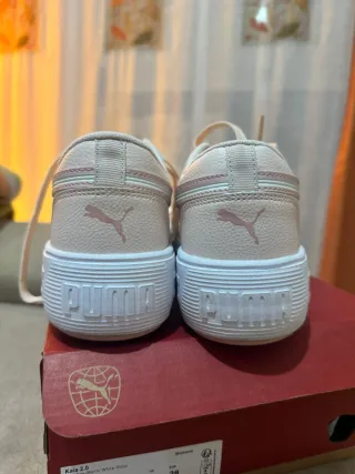 Deportivas Puma Beige y Rosa Mujer