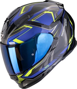 ¡12%DTO! SCORPION CASCO EXO-491 ZUMO BLACK BLUE
