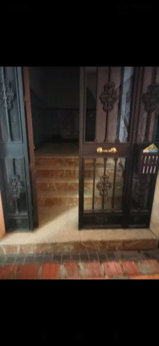 Portón de Hierro Forjado con Cristales