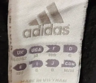 Chaqueta Adidas Vintage Negra original unisex