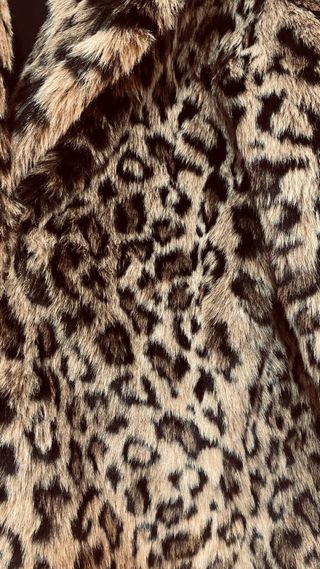 Abrigo pelo sintético Zara animal print