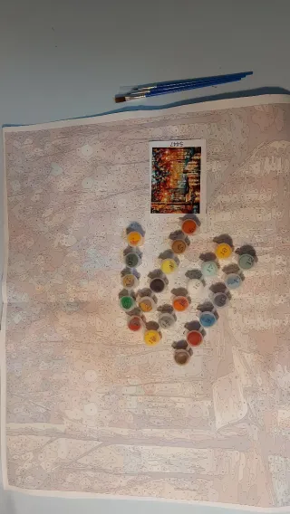 Kit Pittura Numeri Paesaggio Autunnale