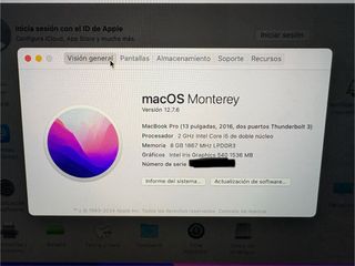MacBook Pro 13 Intel i5 SSD 256GB 8GB RAM