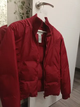 Abrigo Plumas Calvin Klein Rojo