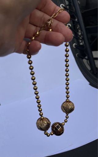 Collar LERITZ vintage dorado y esmaltado