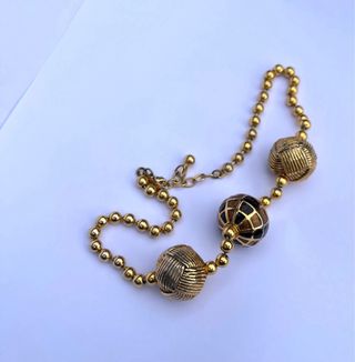 Collar LERITZ vintage dorado y esmaltado