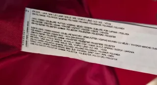 Abrigo Mango Rojo Talla M