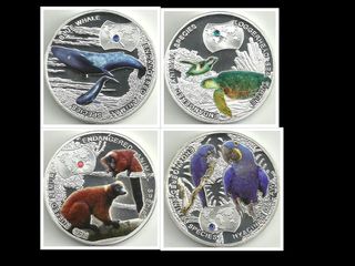 Lote de monedas de Zambia