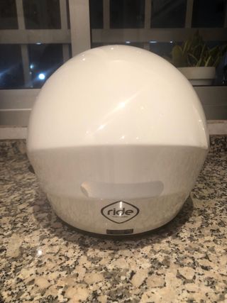Casco de moto integral blanco