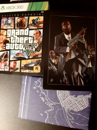 GTA V Caja metálica. Xbox 360. Edición especial