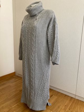Vestido Massimo Dutti punto trenzado lana