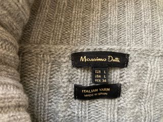 Vestido Massimo Dutti punto trenzado lana