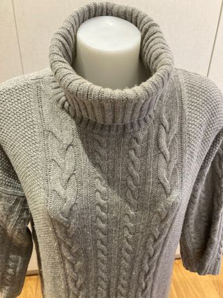 Vestido Massimo Dutti punto trenzado lana