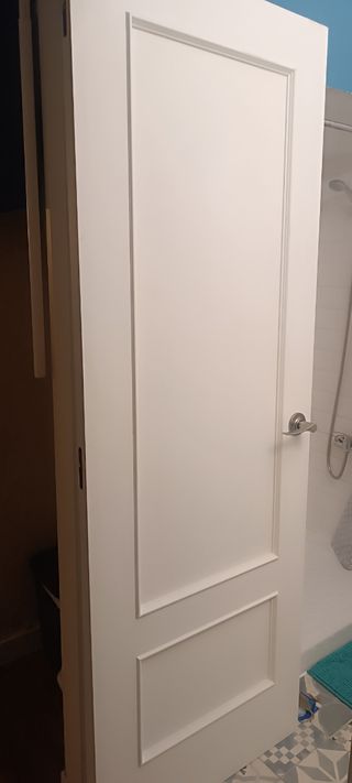 Puerta madera blanca