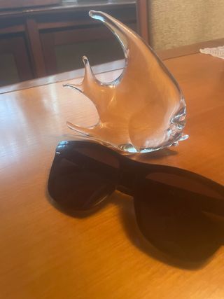 Figura pez de cristal decorativo