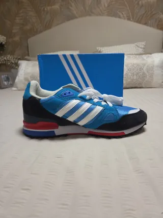 Zapatillas Adidas ZX 750 Azul y Rojo