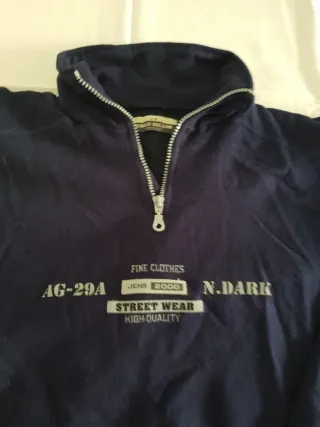 Felpa James Dillon blu con zip