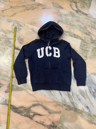 Sudadera Benetton niño azul UCB