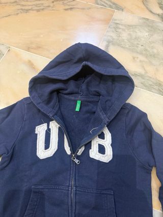 Sudadera Benetton niño azul UCB