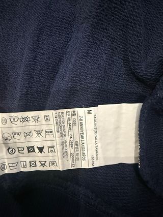 Sudadera Benetton niño azul UCB