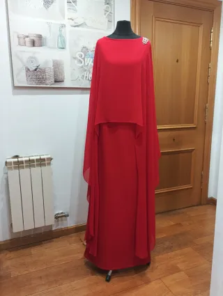 Vestido Alta Costura Madrina Rojo