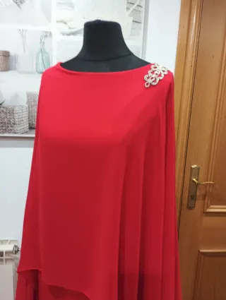 Vestido Alta Costura Madrina Rojo