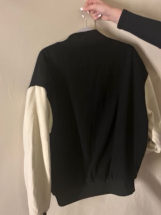 Chaqueta Bomber Subduet Negra y Blanca Talla M-L