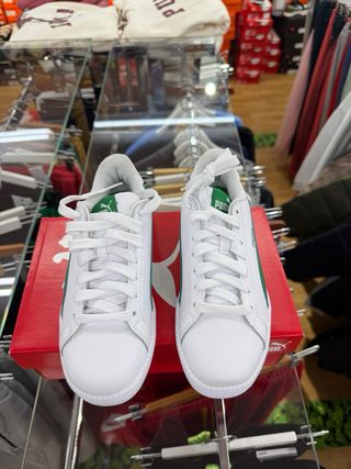 Zapatillas Puma Smash L Blancas y Verdes