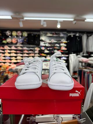 Zapatillas Puma Smash L Blancas y Verdes