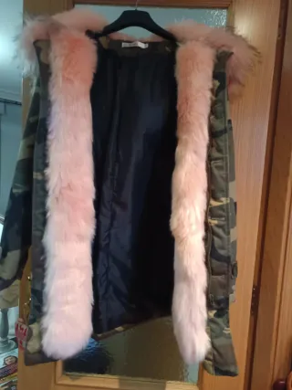 Chaquetón camuflaje mujer con piel desmontable