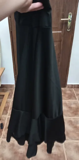 Falda flamenca niña negra talla 6