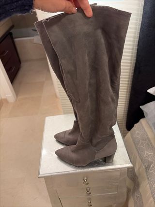 Botas altas ante gris Pedro Miralles T39