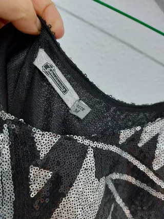 Vestido fiesta lentejuelas Stradivarius Talla M