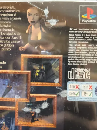 PS1 Tomb Raider III PAL