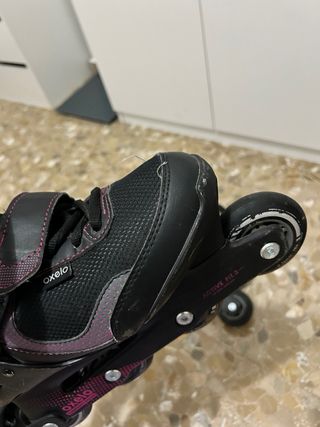 Patines en línea Oxelo negros y rosas
