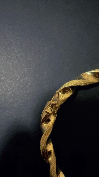 Bracciale Rigido Intrecciato in Oro 18Kt 750