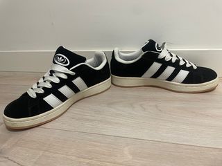 Zapatillas Adidas Campus Negras y Blancas