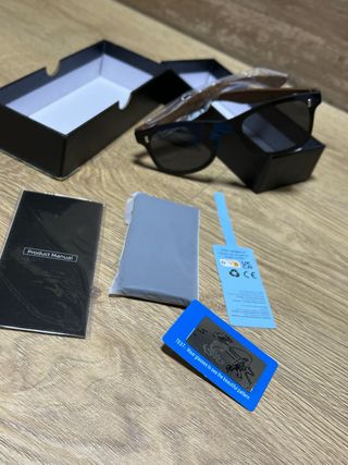 Gafas de sol retro madera UV400