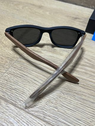 Gafas de sol retro madera UV400